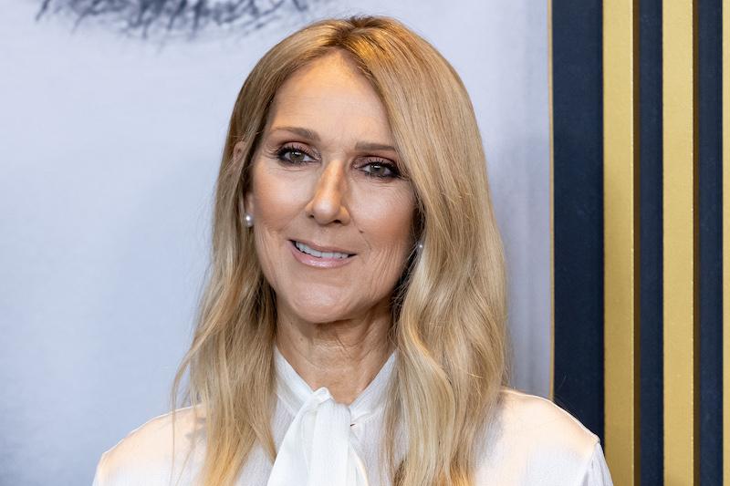 celine dion emotional red carpet appearance