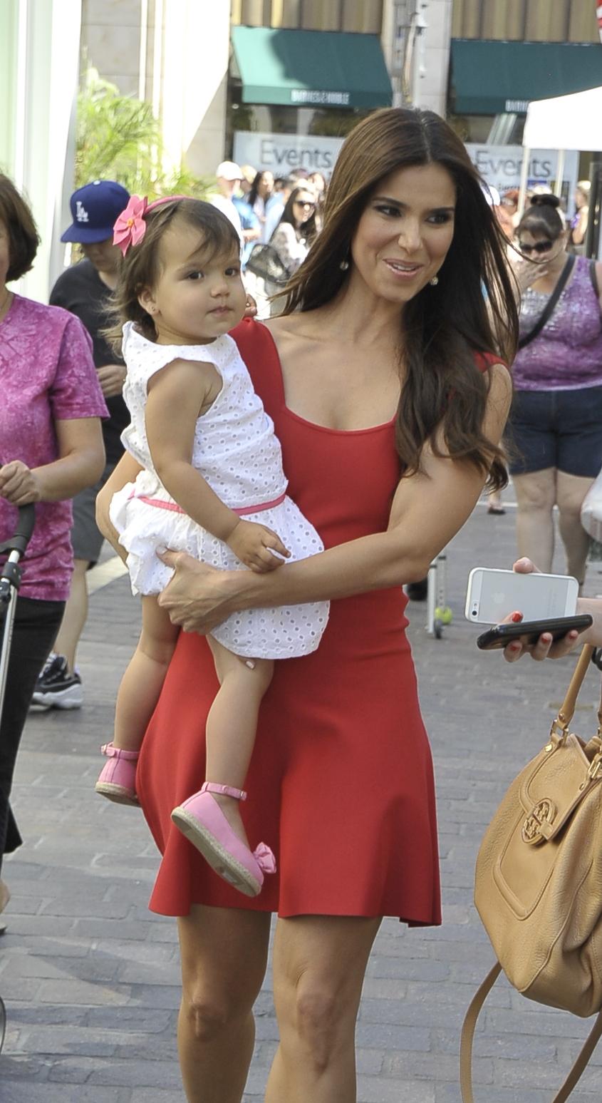 Roselyn Sanchez at The Grove to tape &#039;Extra&#039;