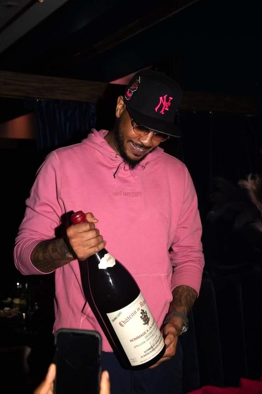 carmelo anthony wine dinner