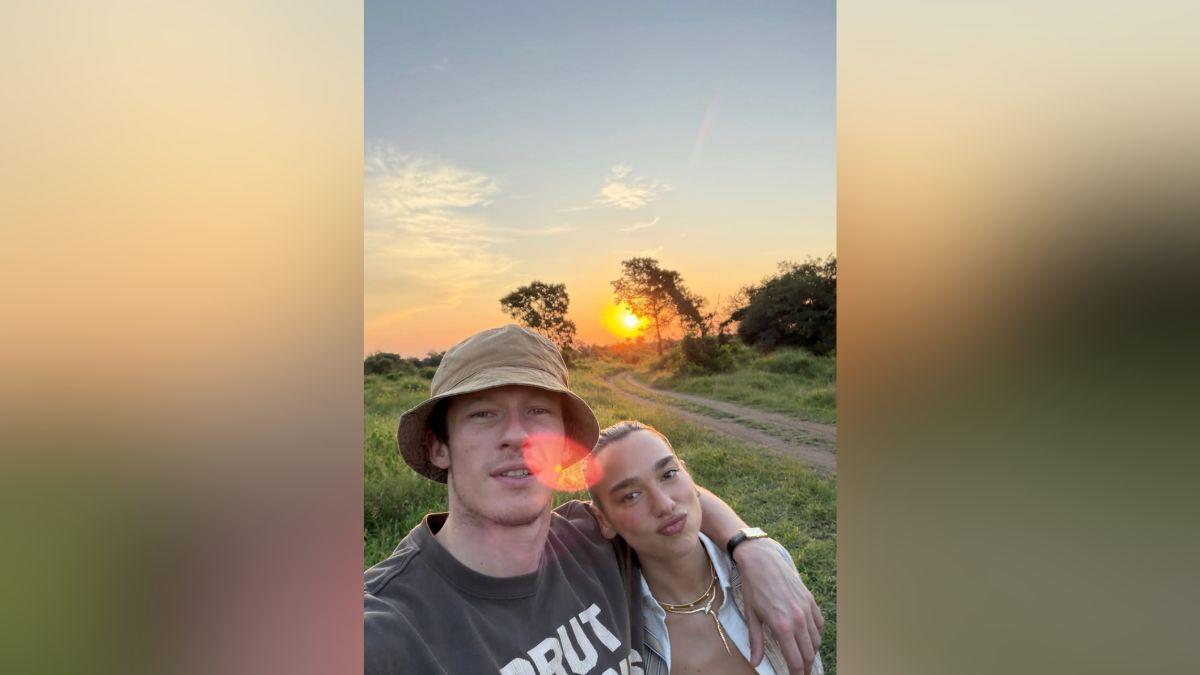 Image of Dua Lipa and Callum Turner recently traveled to South Africa.