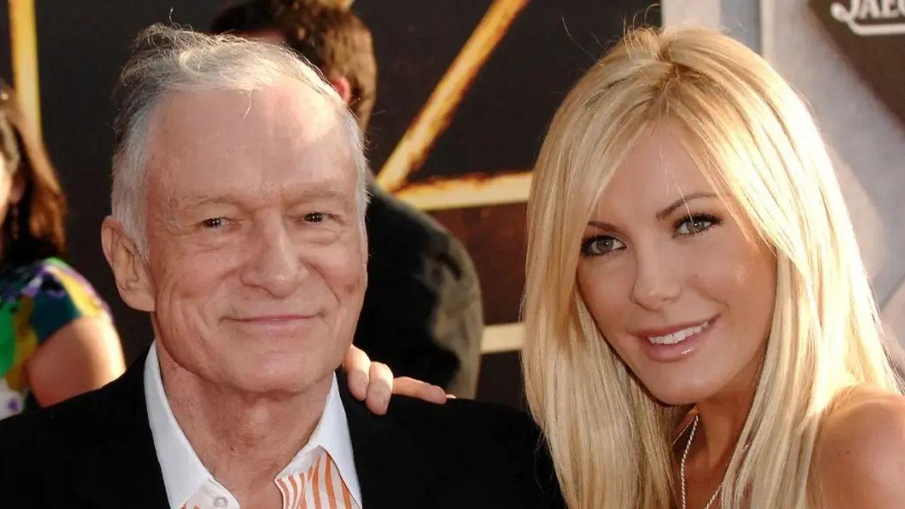 image of crystal Harris and Hugh Hefner