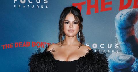 Selena Gomez Black Dress Red Carpet Reunites Ex Samuel Krost