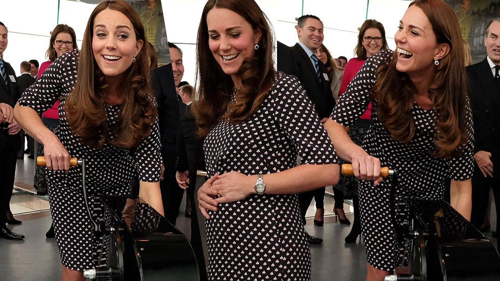 Kate middleton baby bump splash