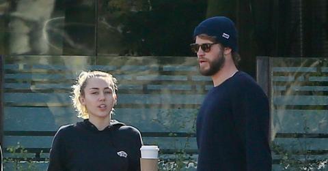 *EXCLUSIVE* Miley Cyrus and Liam Hemsworth lunch at Ollo in Malibu