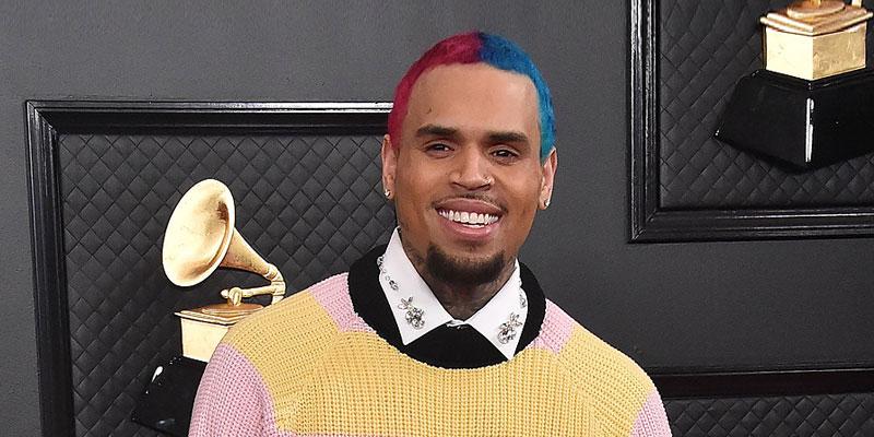 Singer Chris Brown at the 2020 Grammy awards