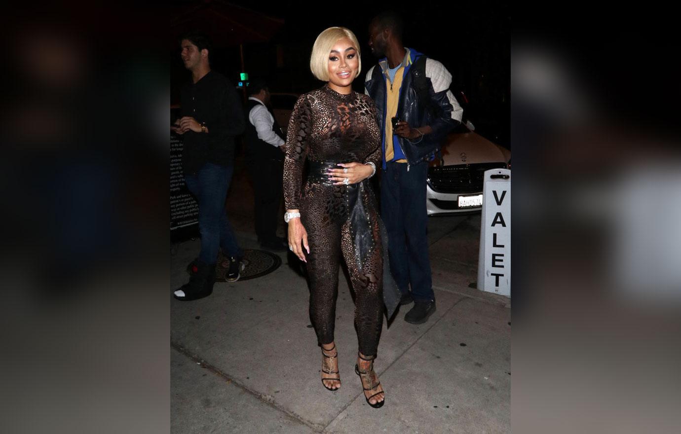 Blac Chyna Black Outfit Update Relationship Mom