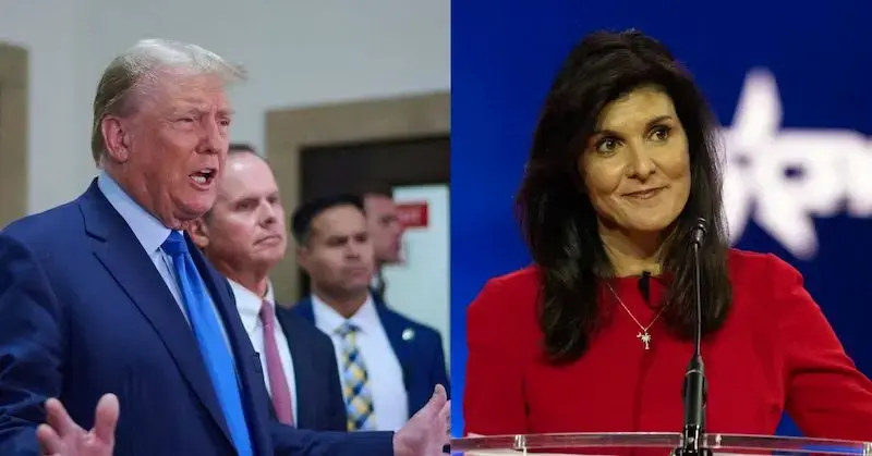 donald trump nikki haley angry straightens out super tuesday win