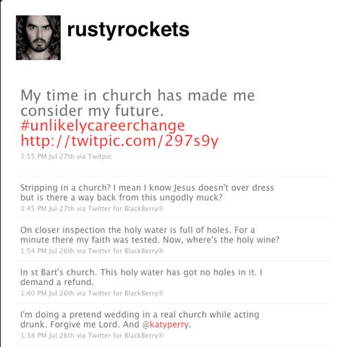 Russell Brand Twitter July 29