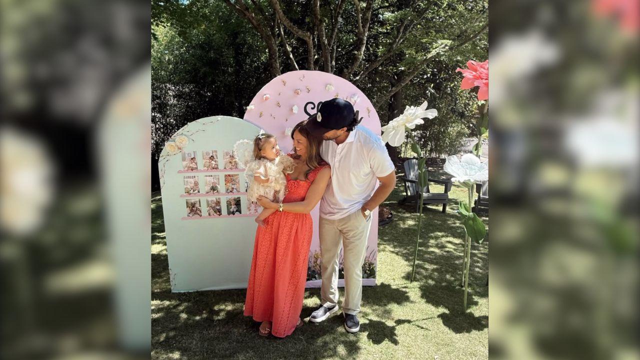 Image of Hannah Brown and Adam Woolard joined his brother’s family to celebrate Sophie’s first birthday.
