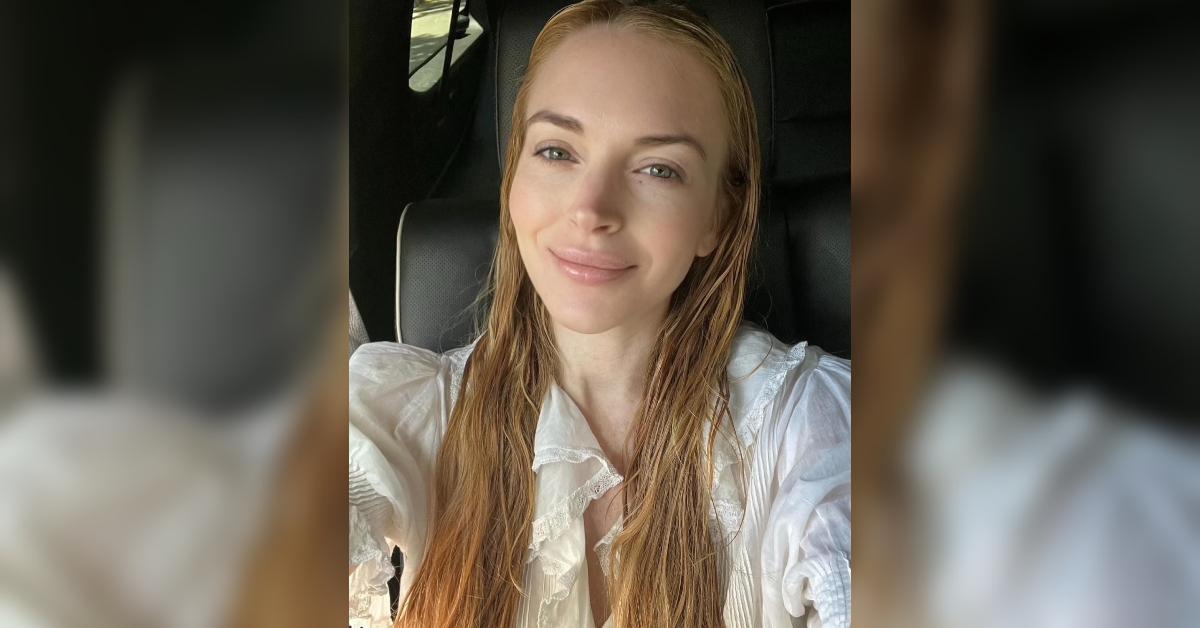 lindsay lohan makeup free selfie face lift rumors photo
