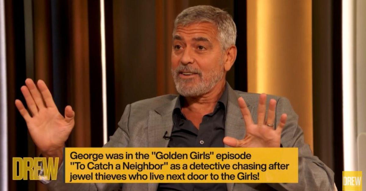 image of George Clooney played a detective named Bobby Hopkins on 'The Golden Girls.'