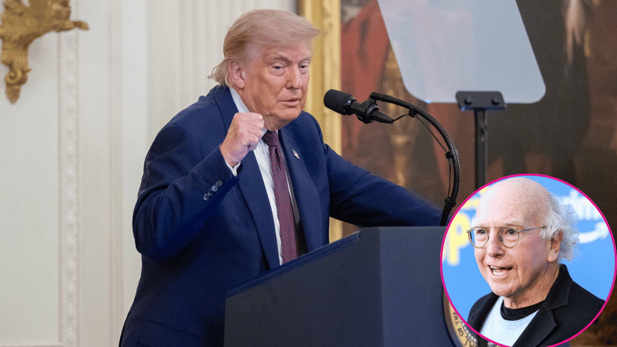 Photo of Larry David is not a fan of Donald Trump.