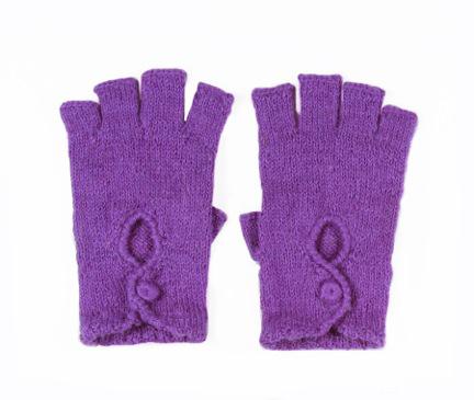 Alpaca Motorcycle Gloves Purple LG