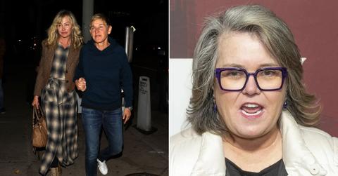 ellen degeneres looks downcast walk portia de rossi rosie odonnell shade