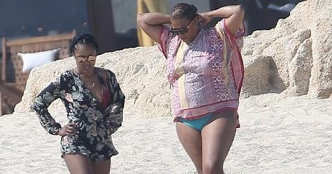 *EXCLUSIVE* Queen Latifah enjoys a beach getaway in Cabo San Lucas