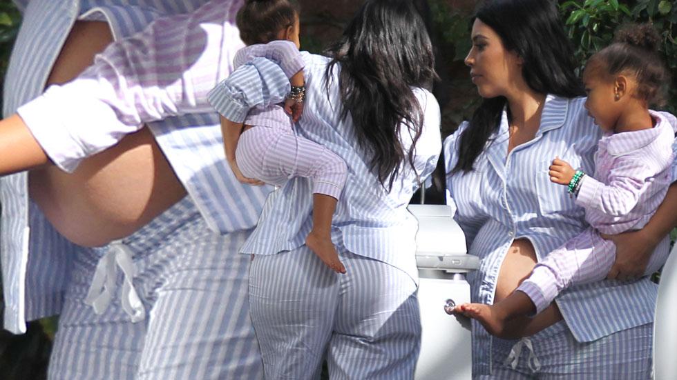 Kim kardashian baby bump (1)