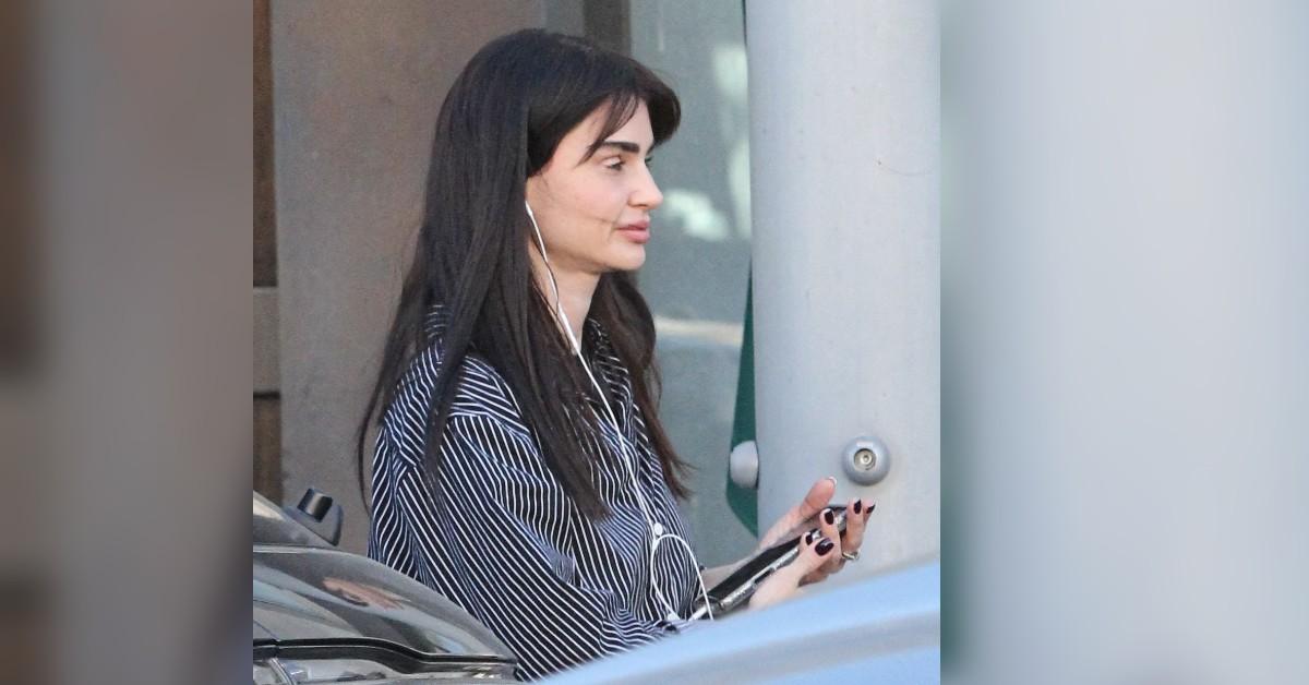 image of Aimee Osbourne cracked a smile as she went to the nail salon.