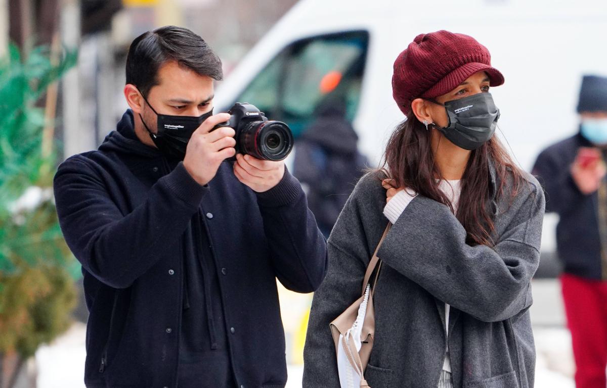 Katie Holmes and Emilio Vitolo Jr.