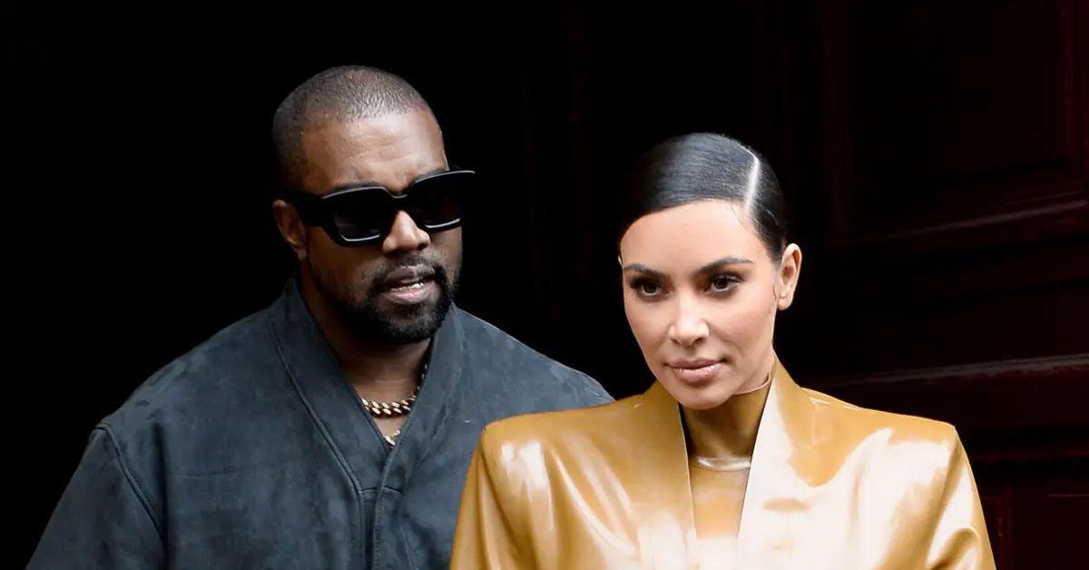 Photo of Kim Kardashian slammed rumors that she didn't allow Kanye West to visit their children.