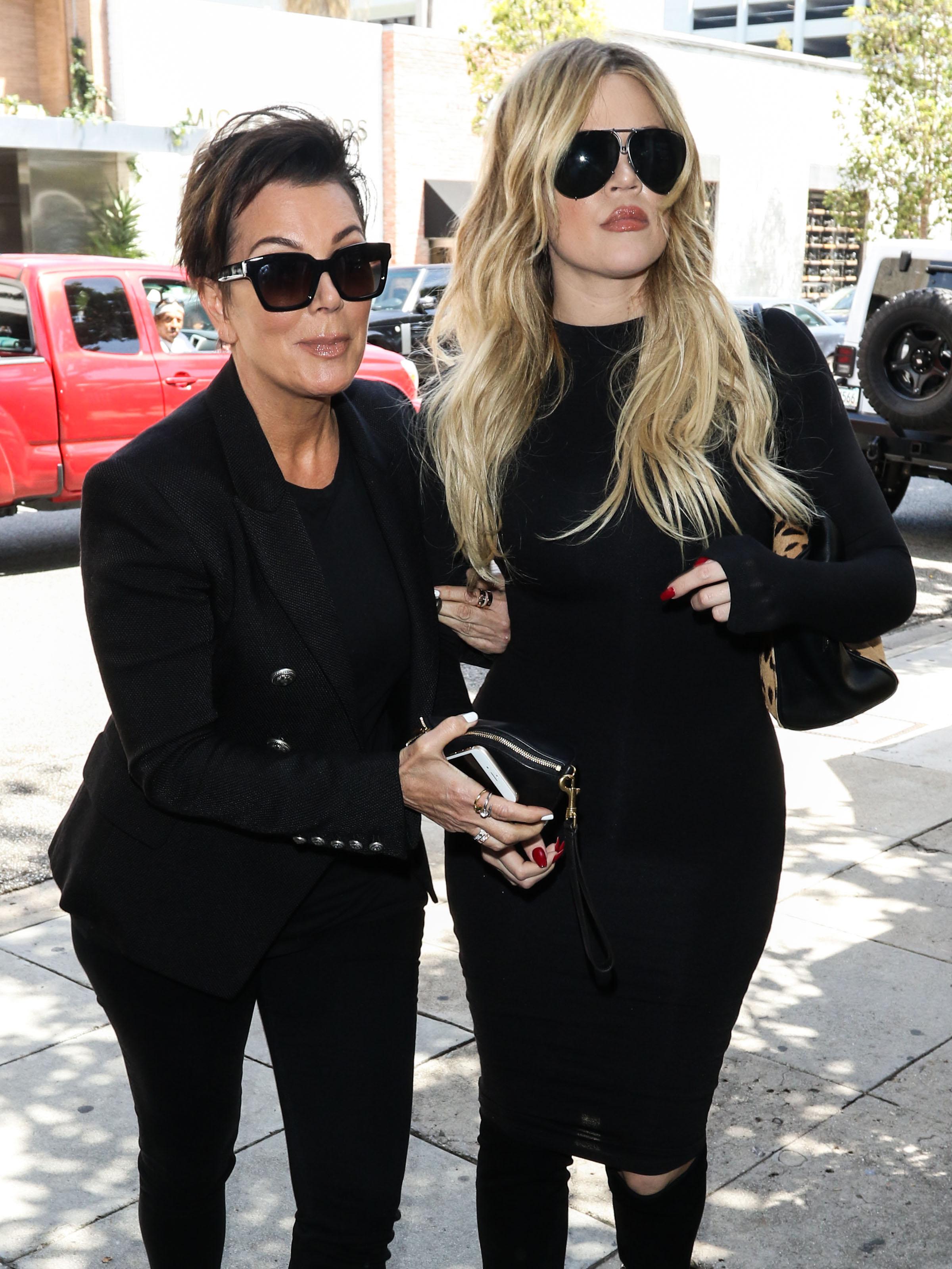 Kris Jenner and Khloe Kardashian seen in Los Angeles