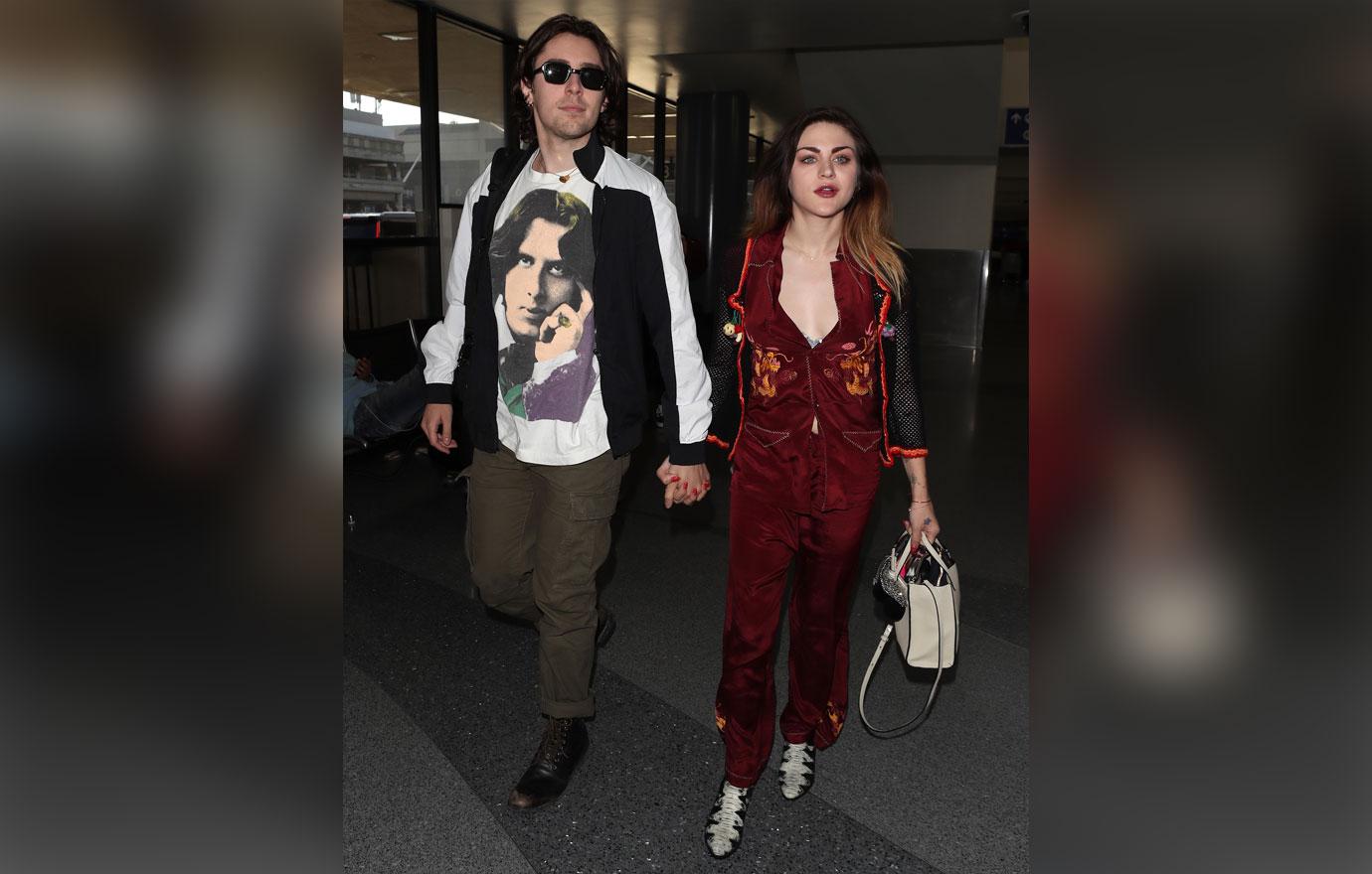 Francis Bean Cobain Departs LAX with new beau off to weekend getaway