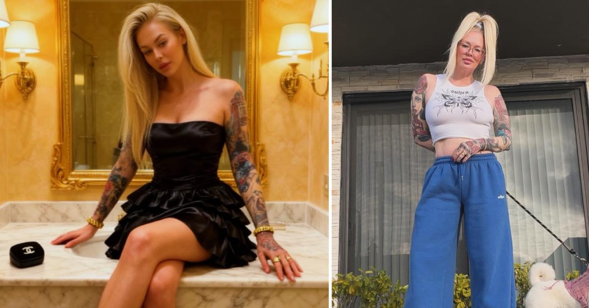 Two photos of Jenna Jameson