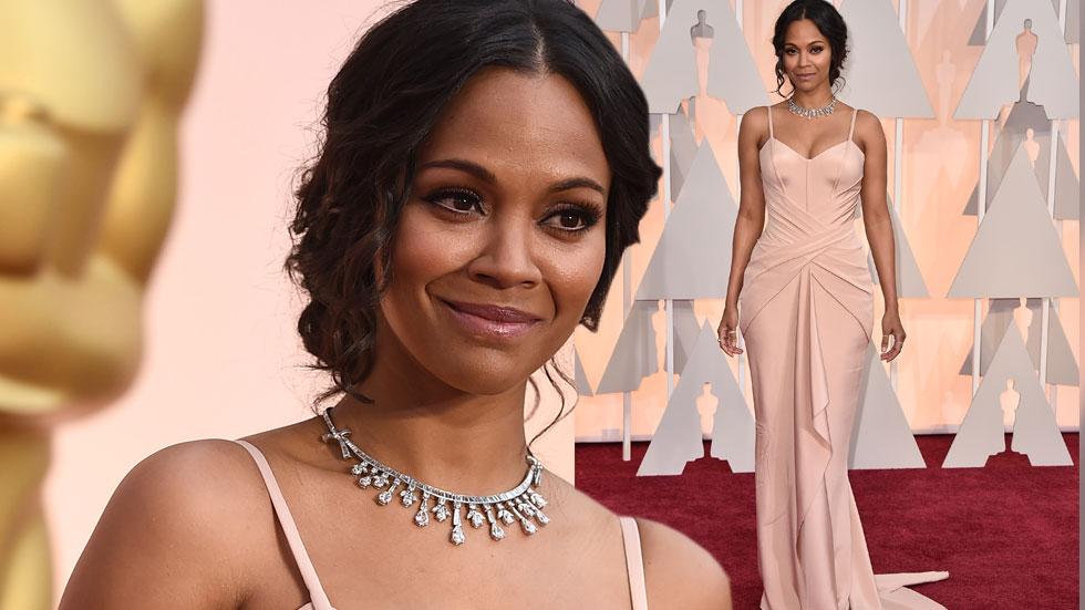 Zoe saldana 2015 oscars arrivals 10