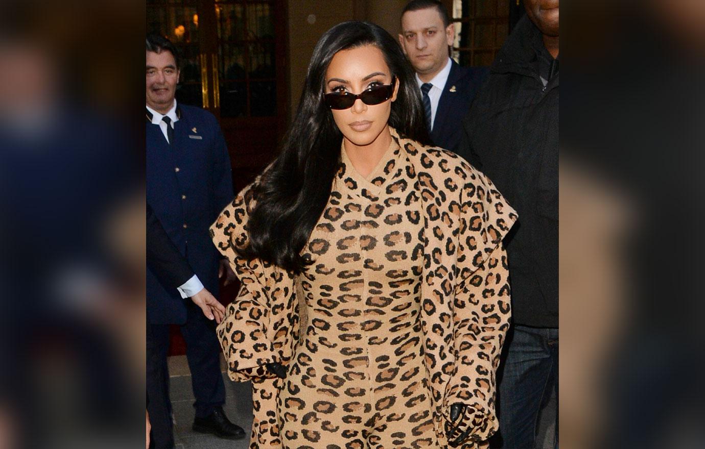 Kim Kardashian Leopard Jacket