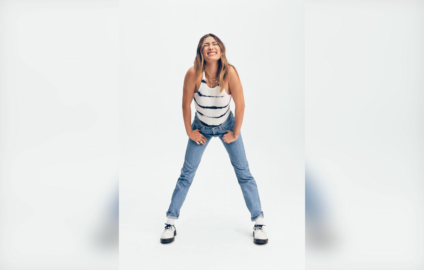 hailey bieber models for levis