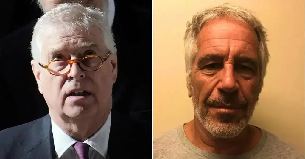 Composite photo of Prince Andrew and Jeffrey Epstein