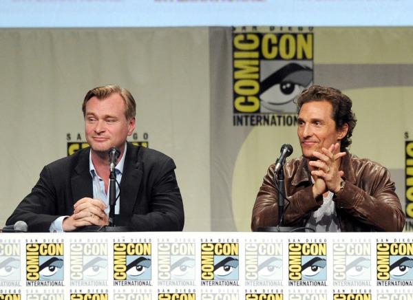 Christopher Nolan and Matthew McConaughey SDCC