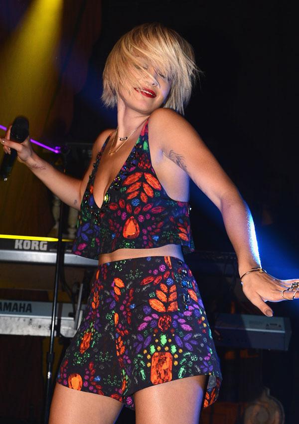 Rita ora performing