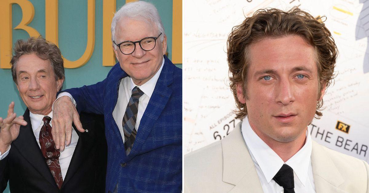 Composite photo of Martin Short, Steve Martin and Jeremy Allen White.