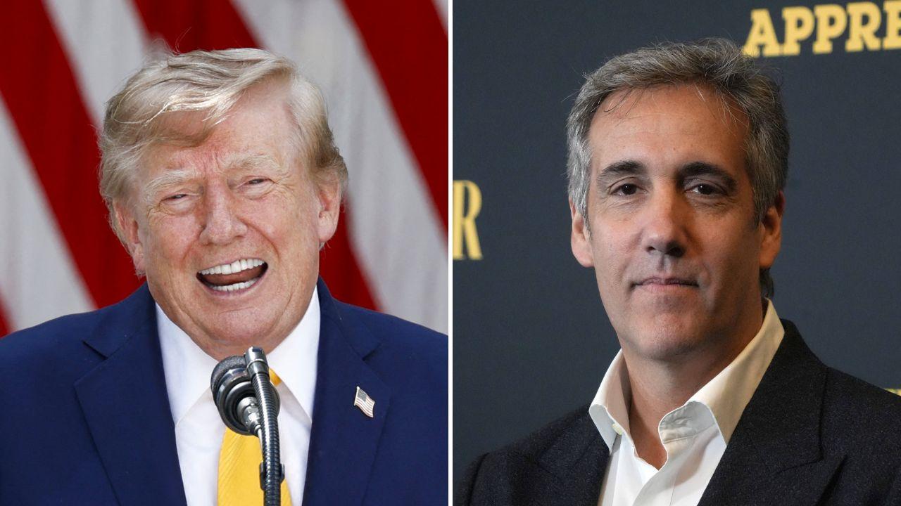 Photo of Donald Trump and Michael Cohen.