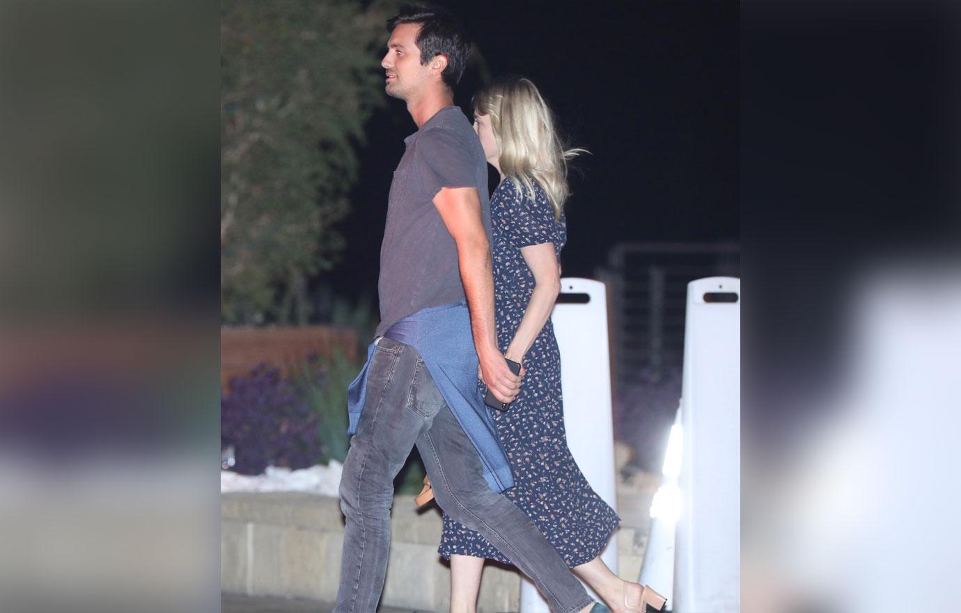 EXCLUSIVE: January Jones and a new guy leaving Nobu restaurant