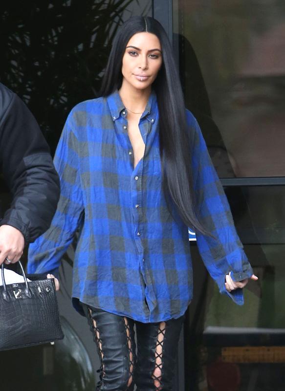 Kim Kardashian Stops By A Studio In Los Angeles