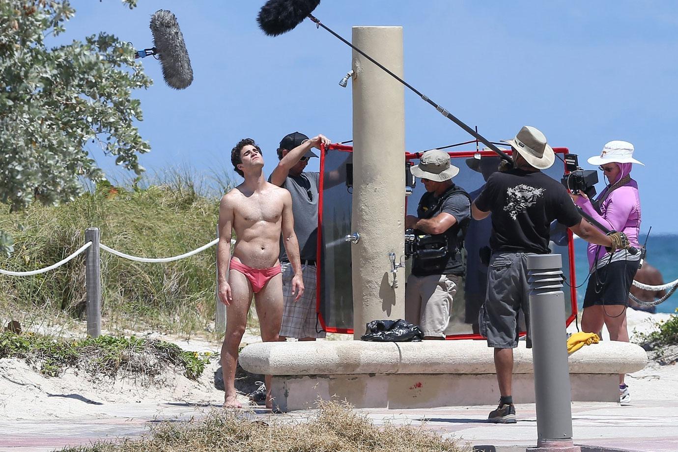 Darren Criss Speedo Shower Photo 02