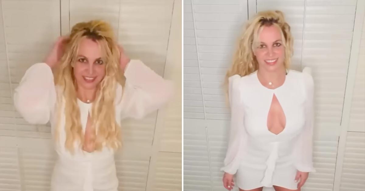 Britney Spears White Dress