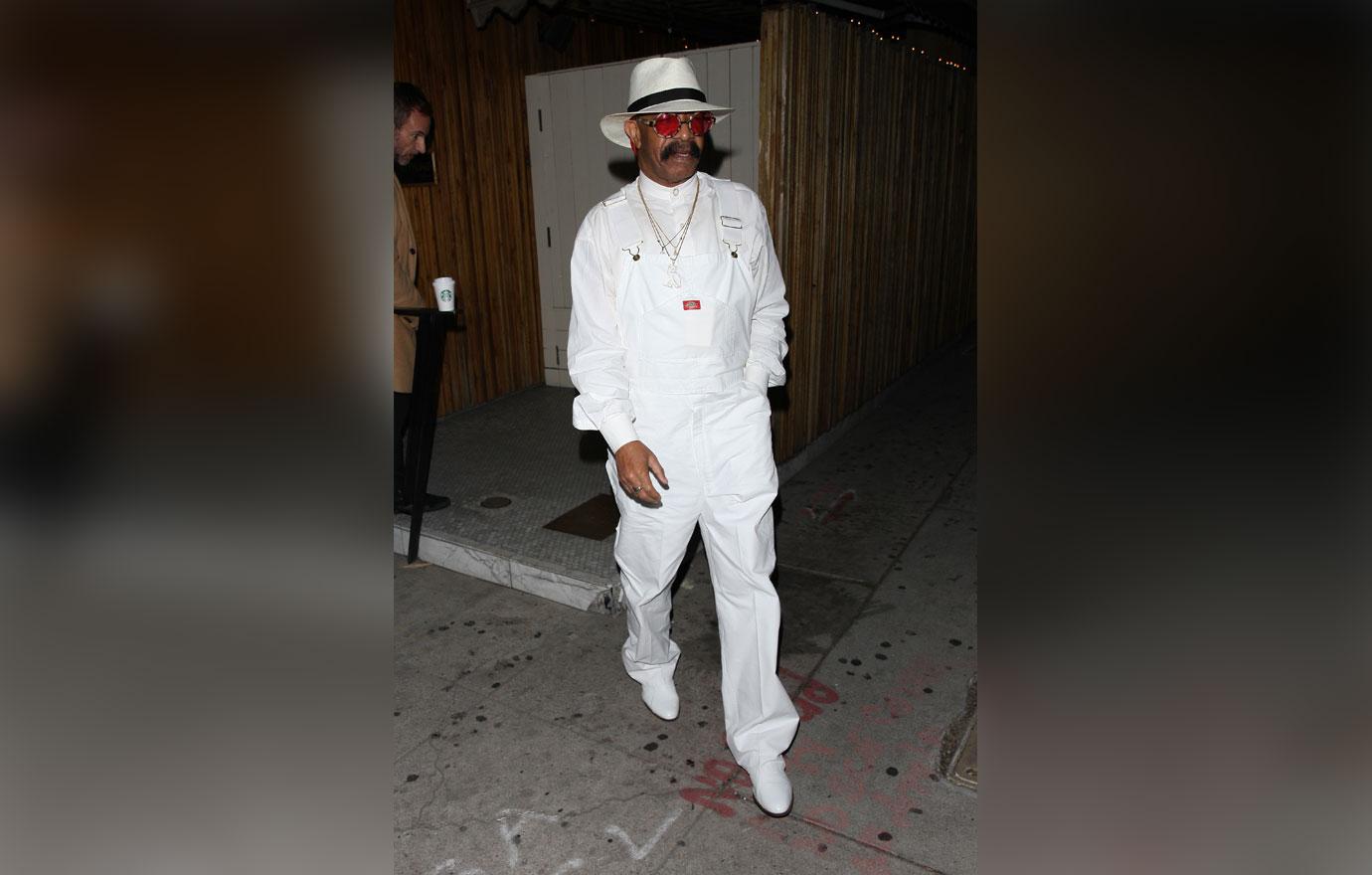 Dennis Graham Wearing White Suit