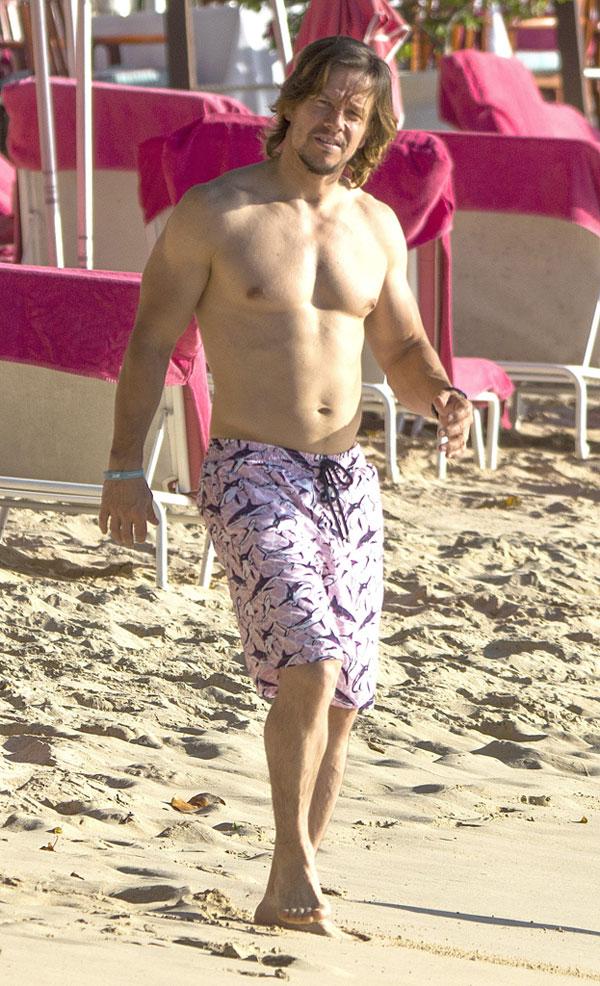 Mark Wahlberg and his wife, Rhea Durham, flaunt their perfect bods in Barbados