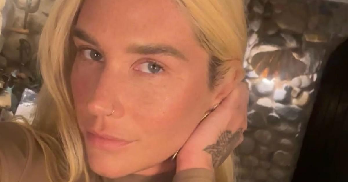 Kesha Shares Topless Photo After Wearing Leather Look At Spotify Event