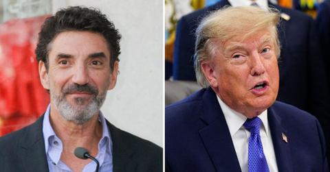 Photo of Chuck Lorre and Donald Trump.