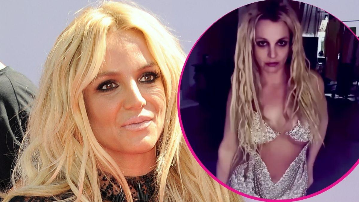 split image of Britney Spears and Britney Spears