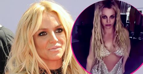split image of Britney Spears and Britney Spears