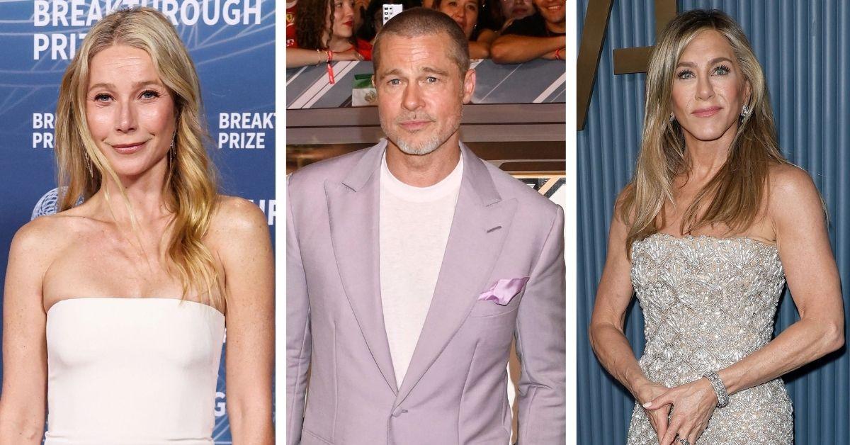 Photo of Gwyneth Paltrow, Brad Pitt and Jennifer Aniston