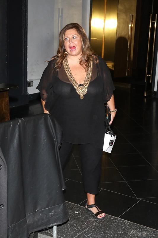 Abby Lee Miller leaves OK Magazine&#8217;s Pre Grammy Party at Avalon