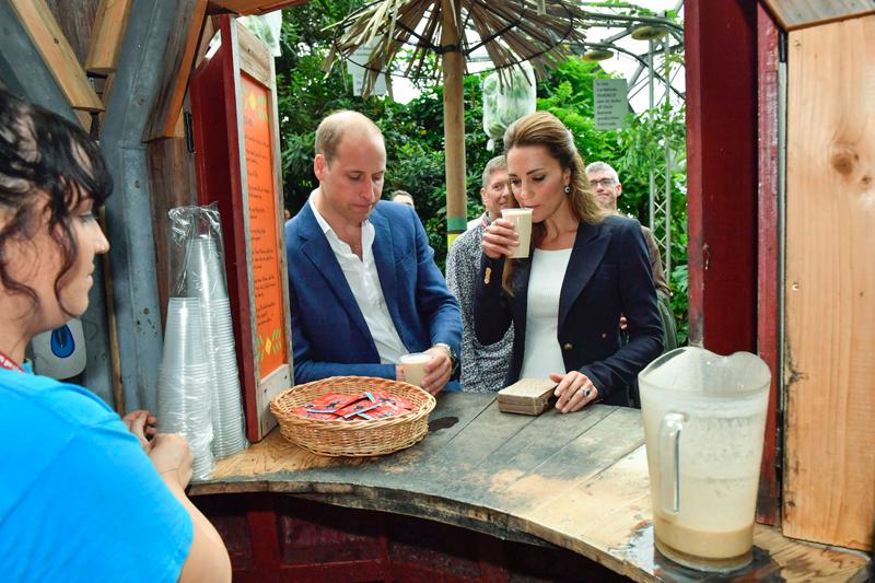 kate middleton drinking prince william event