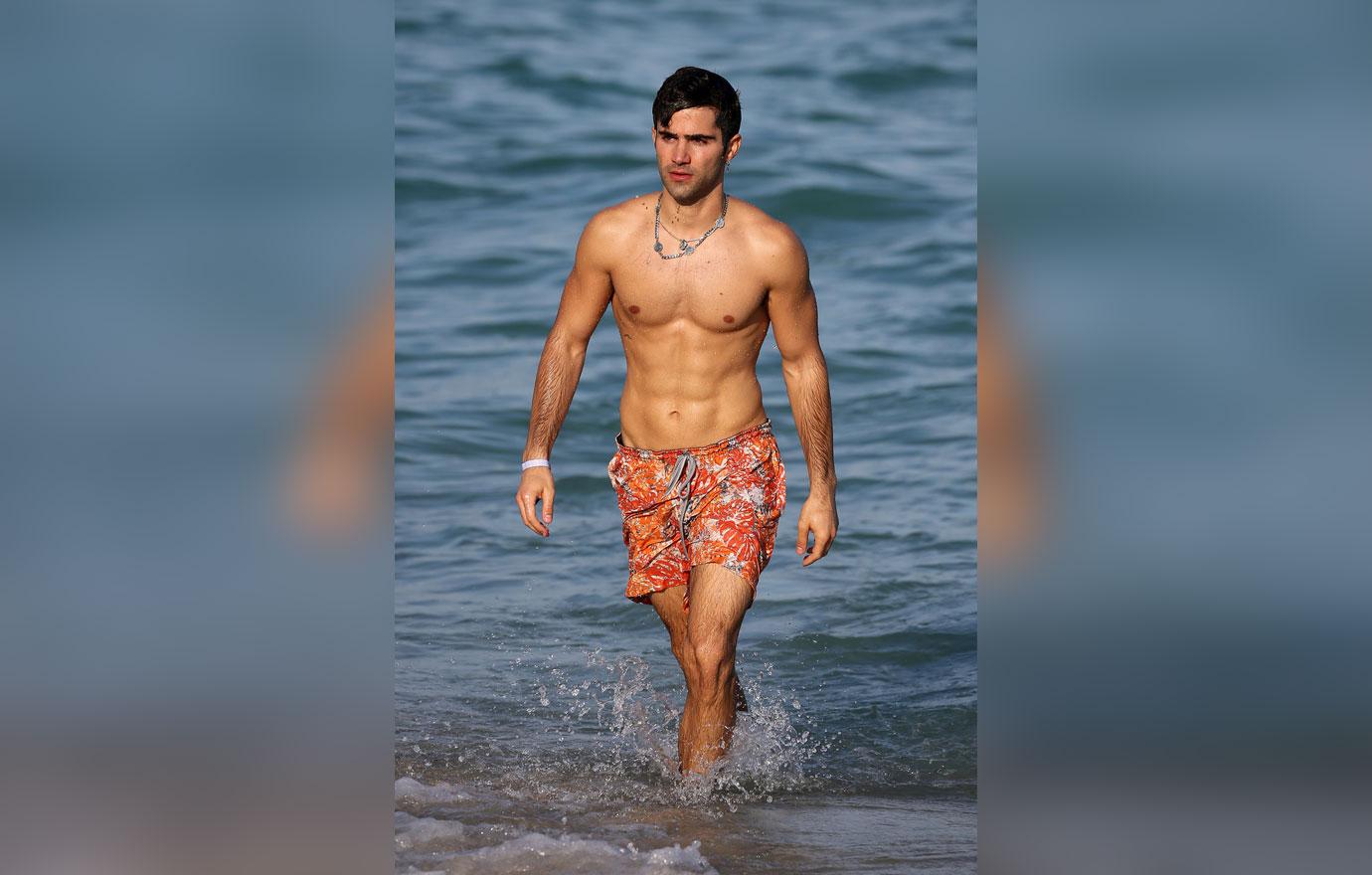 Demi Lovato s Ex Max Ehrich Flaunts Abs In Miami Photos demi-lovato-s-ex-max-ehrich-flaunts-abs-in-miami-photos