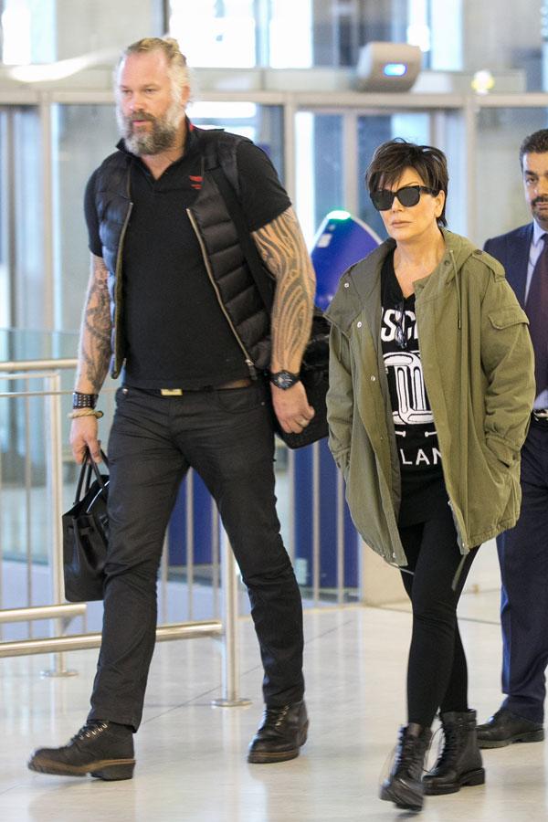 Kris jenner corey gamble annoyed airport