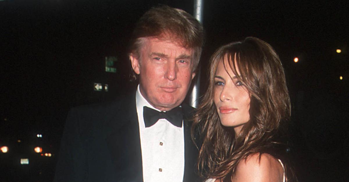 image of Donald Trump married his wife, Melania, while she was a model in 2005.